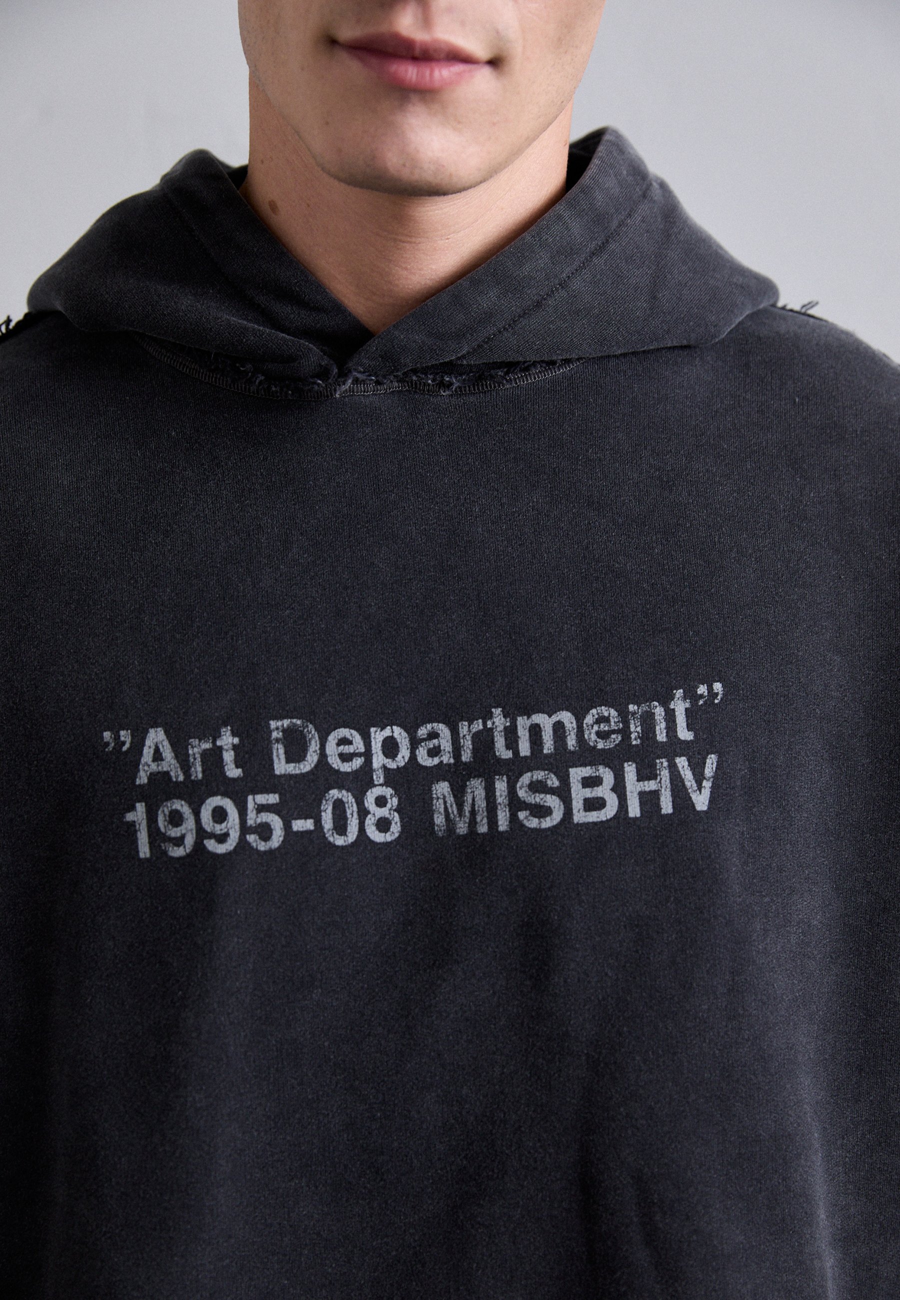 MOLETOM COM CAPUZ BÁSICO MISBHV - Moletom com capuz - cinza