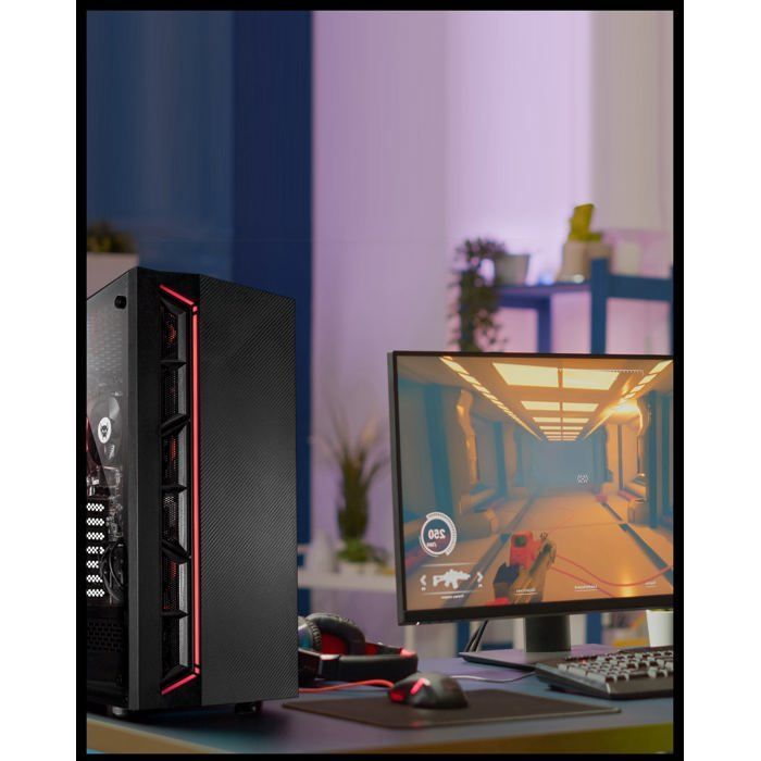 BEASTCOM Q3  Essential Gaming, PC Gamer Complet, AMD Ryzen 3 3200G 4X4.00GHz, 4K Vega 8, 16 Go RAM, 512 GB SSD,WiFi, Win11