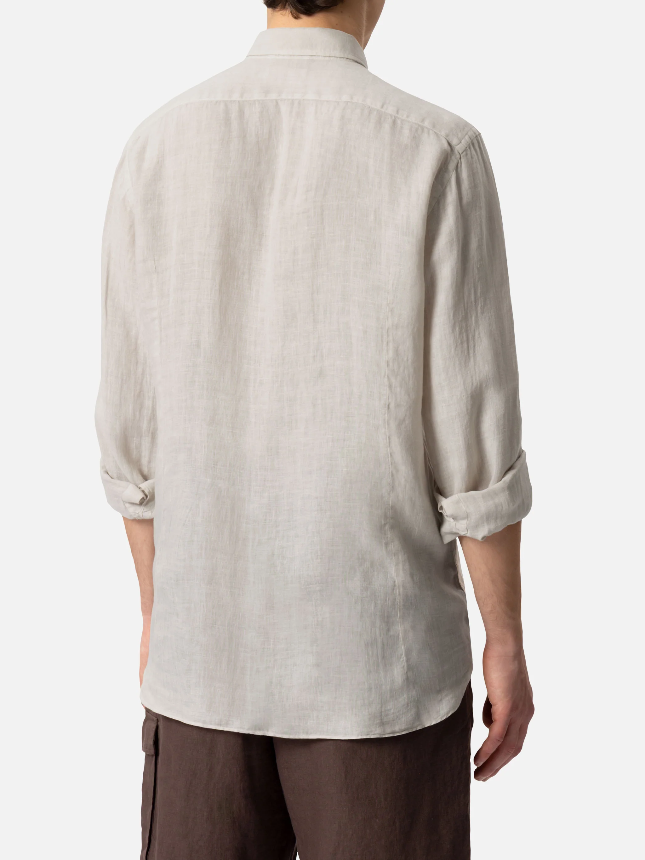 Camisa Pamplona de linho off-white