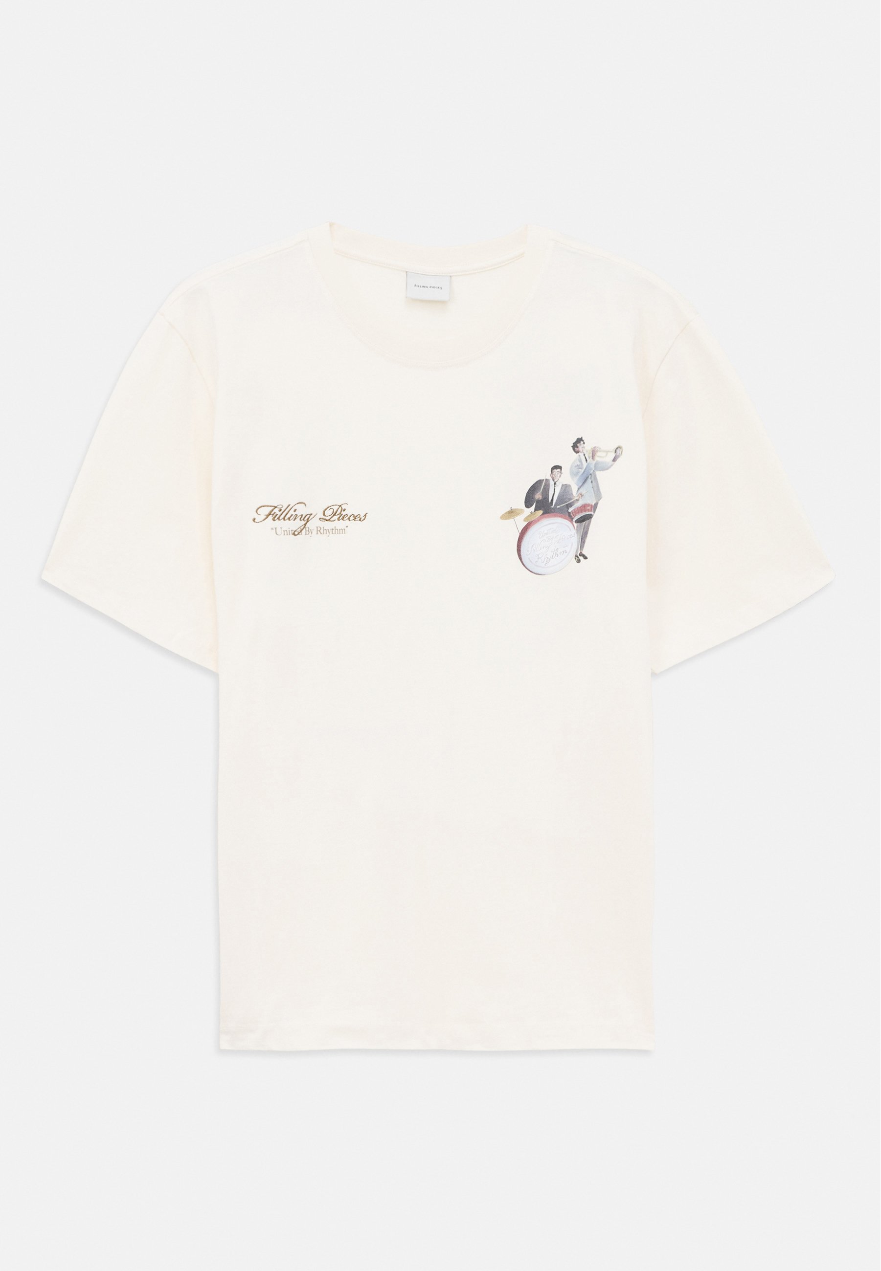 Filling Pieces BAND - T-shirt stampata - bianco antico