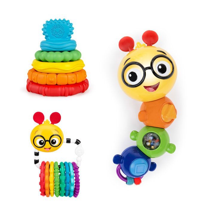 BABY EINSTEIN- Coffret cadeau bébé musical Jingle & Jam 3 jouets musicaux: mini tambourin, 2 maracas, piano bébé