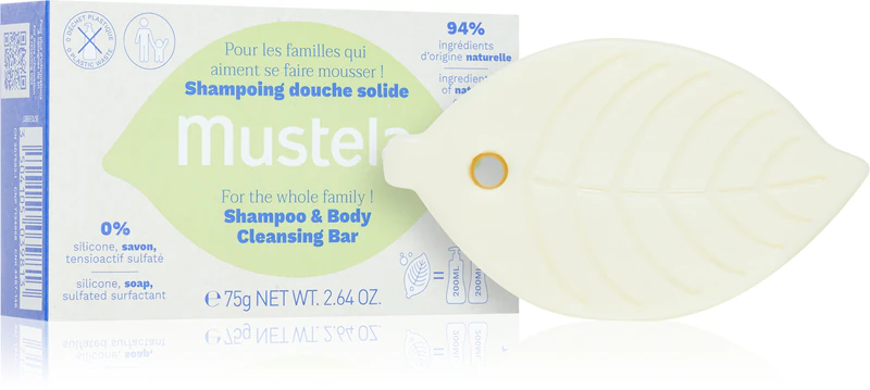 Mustela Family 2-in-1 droogshampoo en douchegel