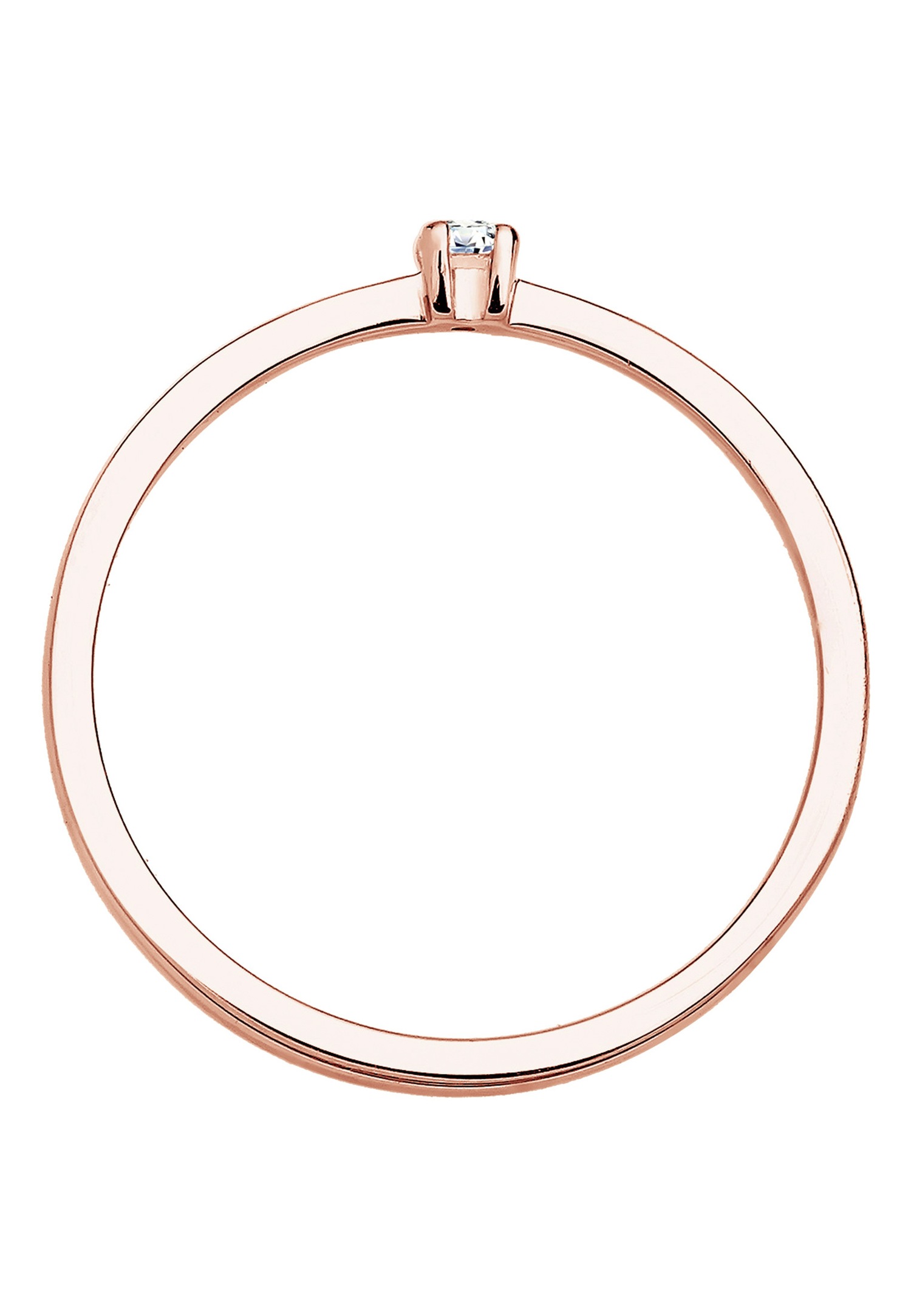 Elli DIAMONDS Femme Classique avec un Diamant (0,03 ct) en Argent Sterling 925