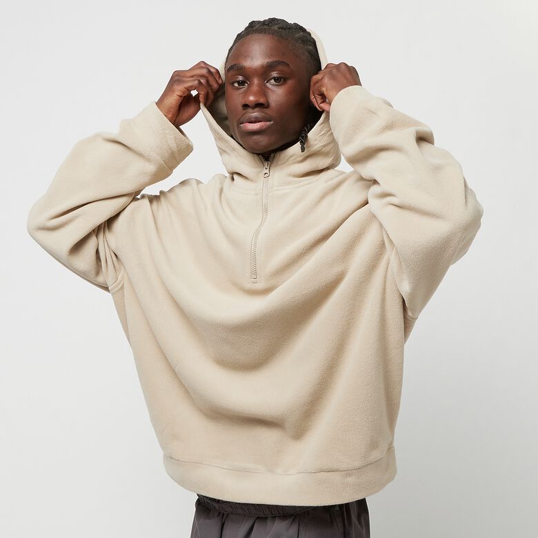 Oversized Polar Fleece Half Zip Hoody