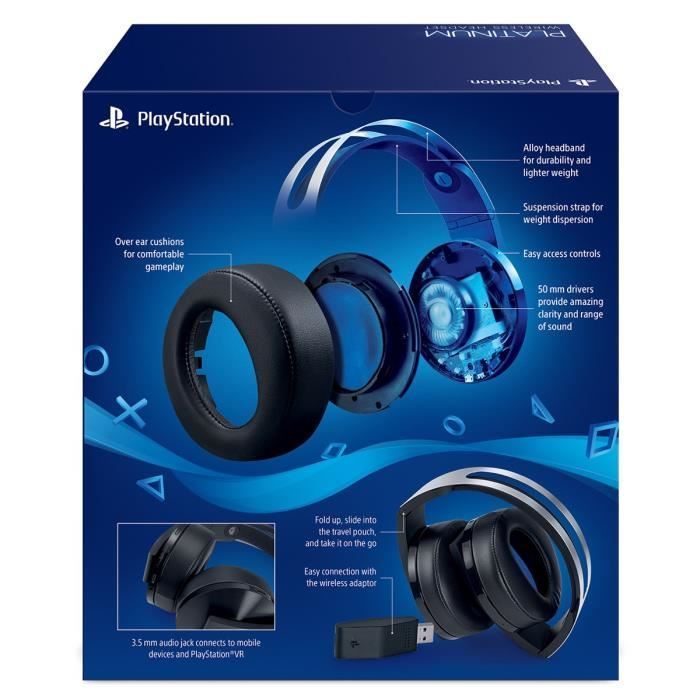Casque Sans Fil Platinium pour PS4 - PlayStation Officiel