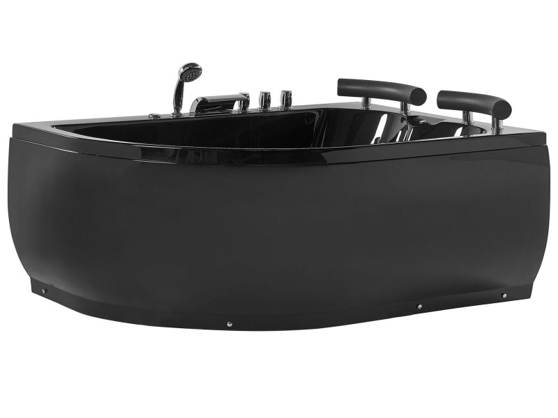 Wanna z hydromasażem 2-osobowa LED czarna