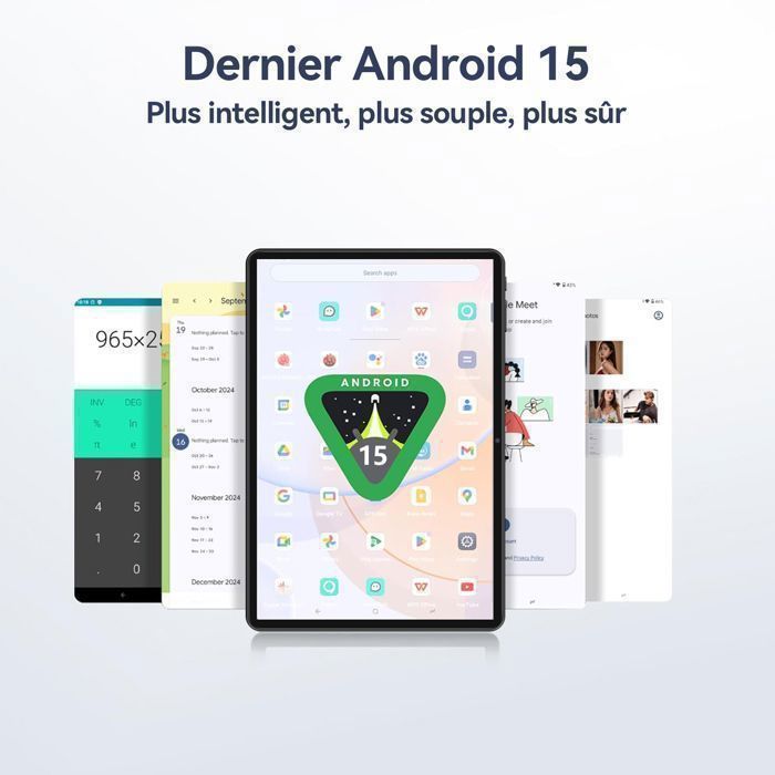 Tablette tactile - Android 15 - MICREAR - 10,1