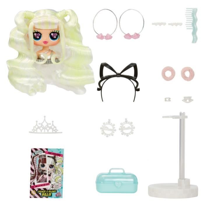 LOL Surprise Tweens Surprise Swap Fashion Doll – Bronze – 2 – Blonde Billie – 1 Tweens-Puppe (17 cm), 1 Mini-Stylingkopf und Accessoires