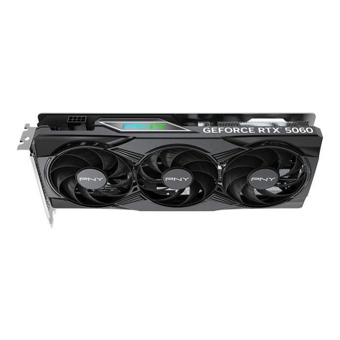 PNY - Graphics Card - GEFORCE RTX™ 5060 - 8GB - ARGB - Overclocked - Triple Fan - DLSS 4