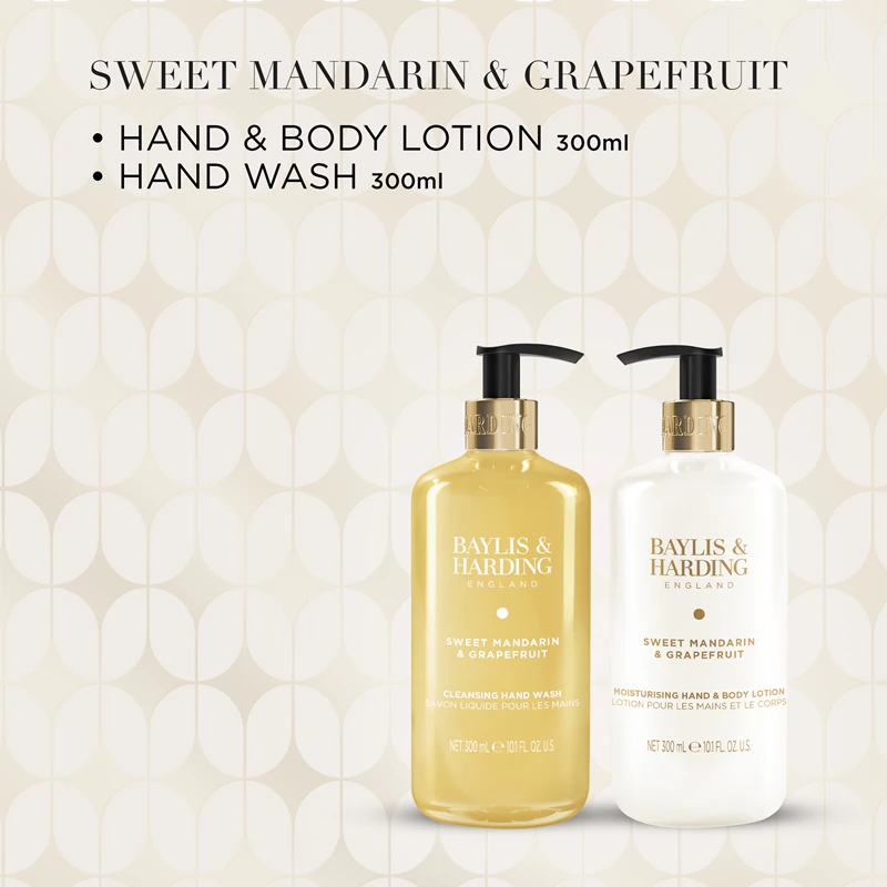 Conjunto Hidratante Facial Baylis & Harding com Tangerina Doce e Toranja