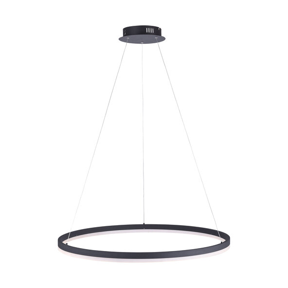Titus LED pendant light, Ø 80 cm, anthracite