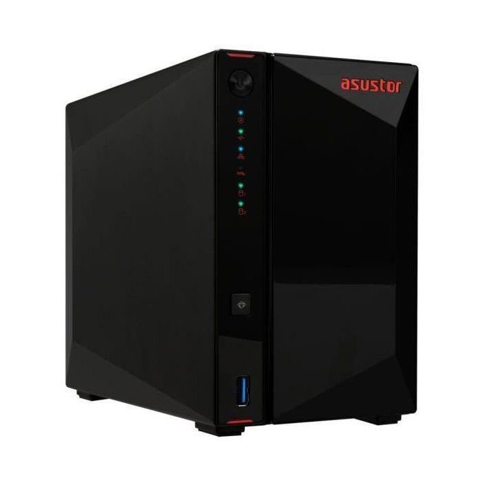Serveur NAS - ASUSTOR - AS5402T Nimbustor 2 Gen2 - Intel Celeron Quad-Core 2.0GHz - 4GB DDR4 - 2x 2.5GbE
