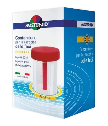 Recipiente estéril para la recolección de heces Master Aid, 60 ml