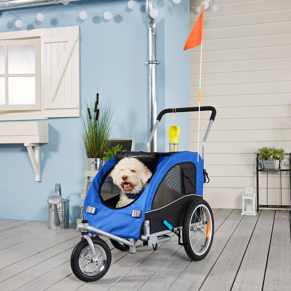 remolque para bicicleta para perros