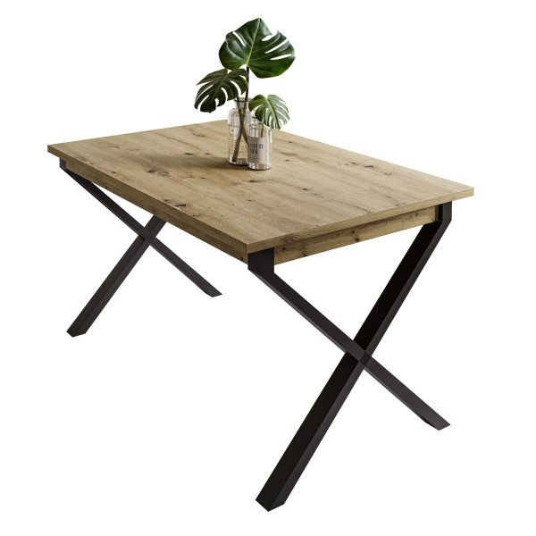 Stół X ART 125 cm nierozkładany dąb stirling