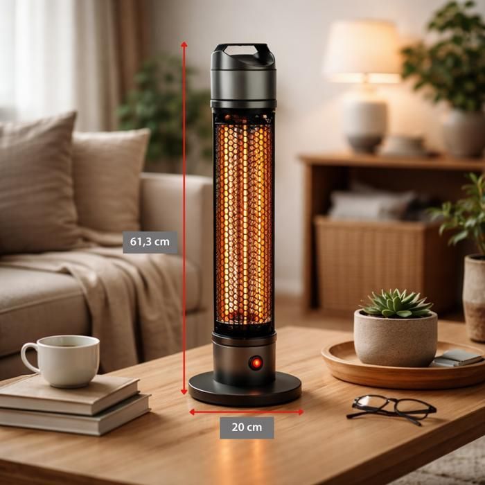 Calefactor eléctrico infrarrojo Alpina para exteriores