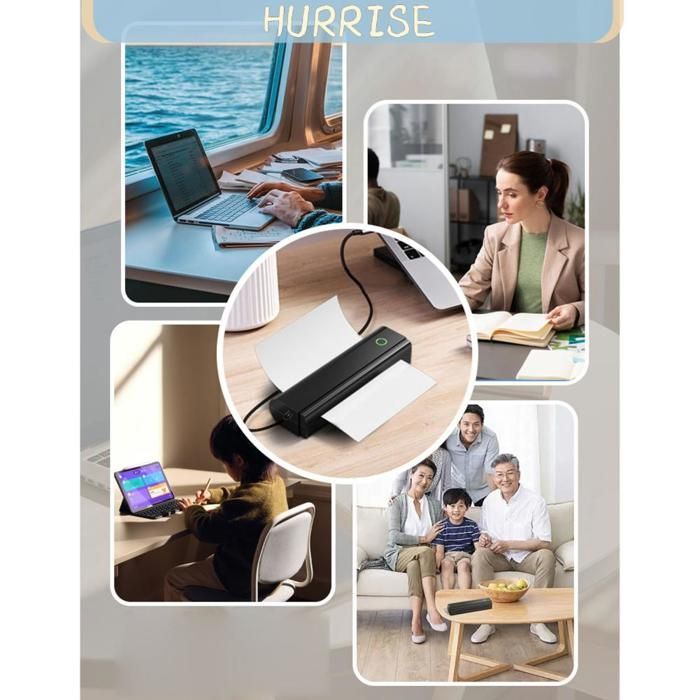 La migliore stampante non interrompibile, stampante portatile senza inchiostro, stampante termica wireless con stampante per computer
