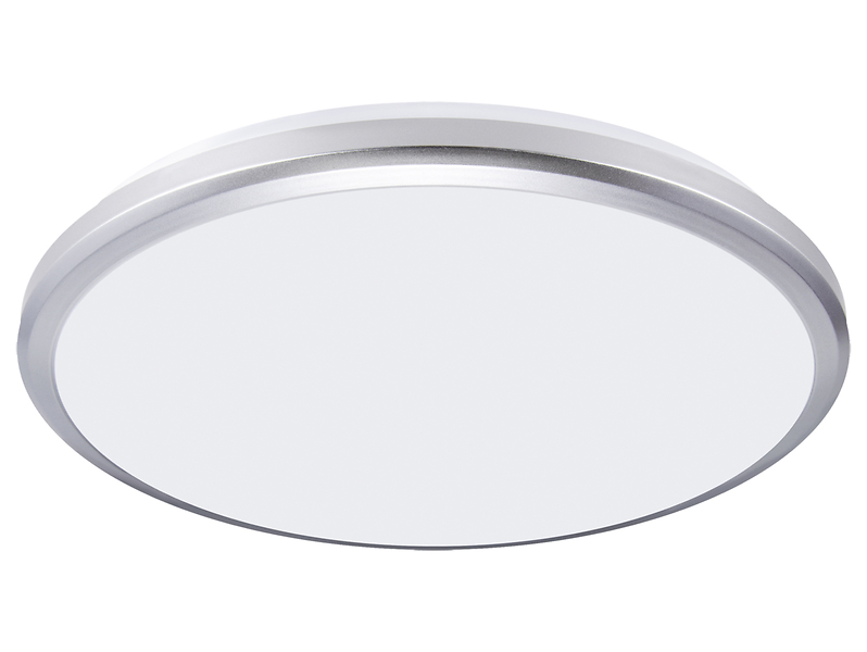 Lampa sufitowa zewnętrzna Planar LED z  tworzywa sztucznego srebrna