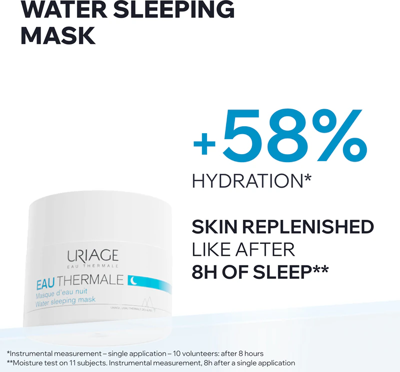 Uriage Eau Thermale Water Sleeping Mask Intensief hydraterend gezichtsmasker voor de nacht