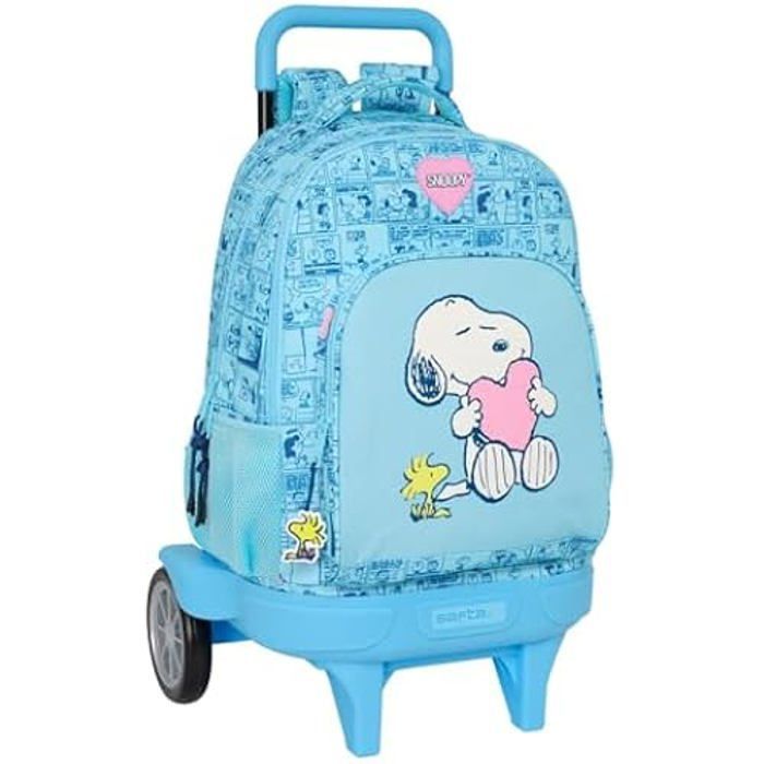 Mochila con ruedas - SAFTA - Modelo compacto grande - Desmontable - Cómoda - Azul