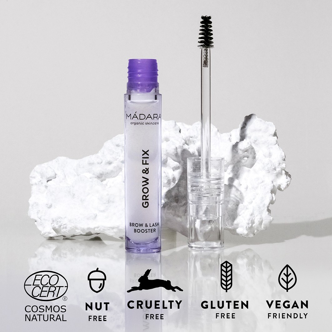 MÁDARA uzacu gels GROW & FIX uzacu un skropstu pastiprinātājs - 4 ml