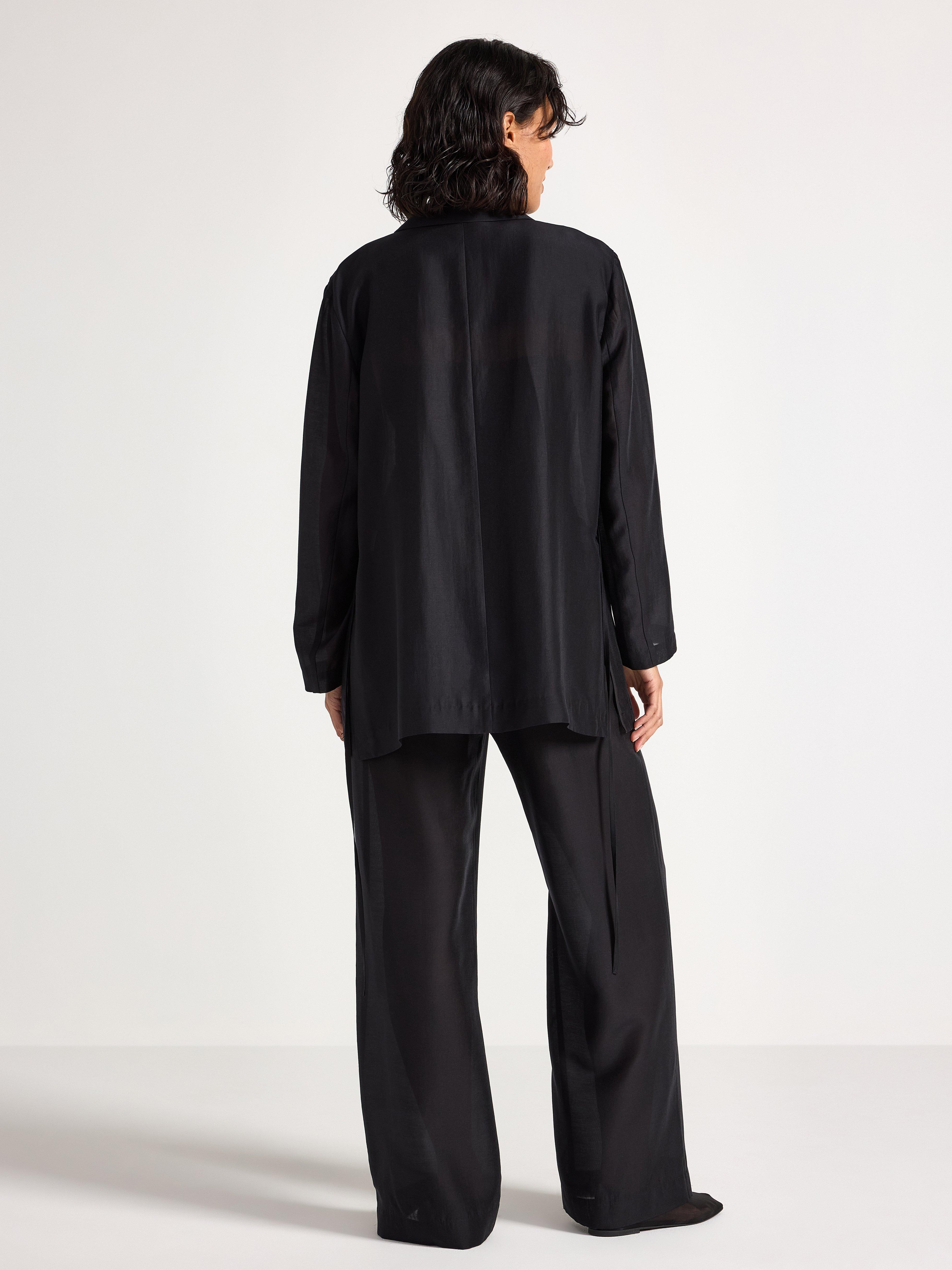 Dünner Blazer, schwarz