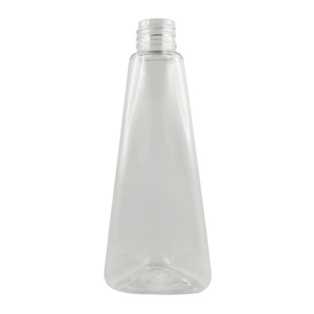 100ml průhledná PET hranolová lahev - 20/410 - bez víčka