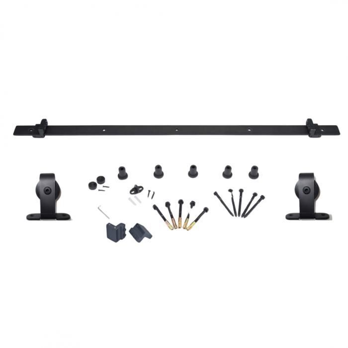 Rail porte coulissante  2M  Porte en bois  Noir