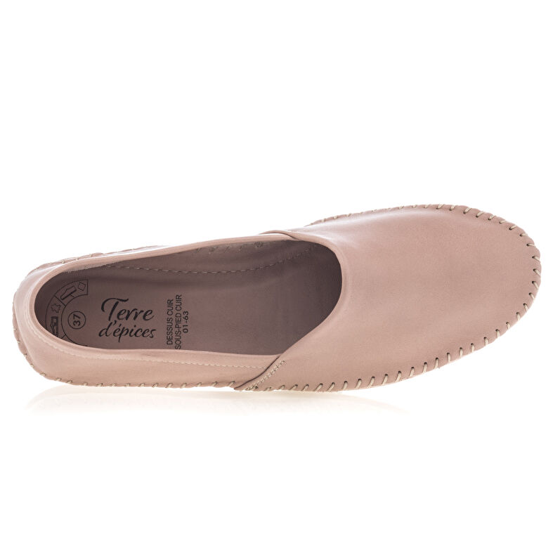 Rosa loafers/båtsko til dame