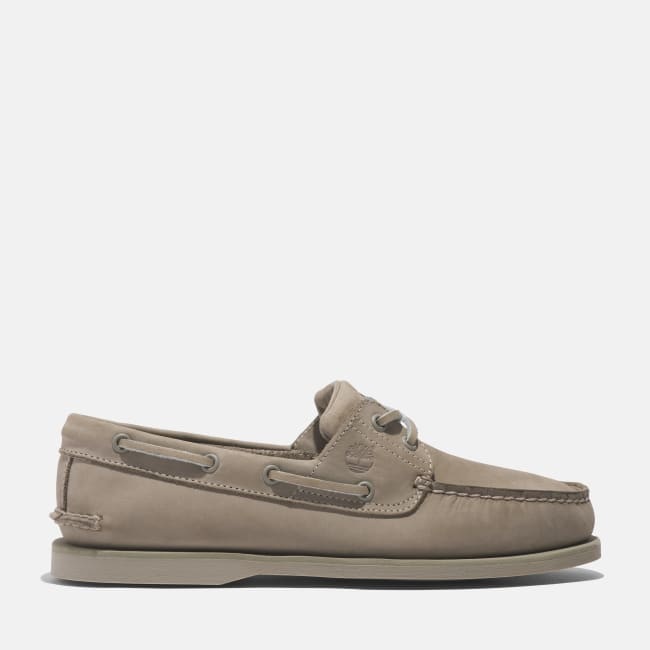 Scarpa da Barca in Pelle Classic da Uomo in                beige
