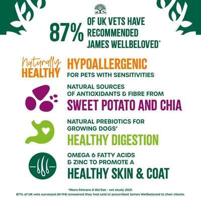 James Wellbeloved Adult Superfoods – jagnięcina z ziemniakami i chia
