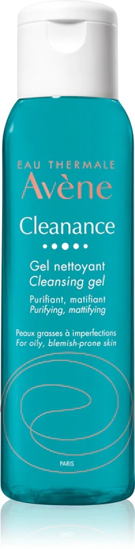 „Avène Cleanance“ valomasis gelis riebiai, į spuogus linkusiai odai
