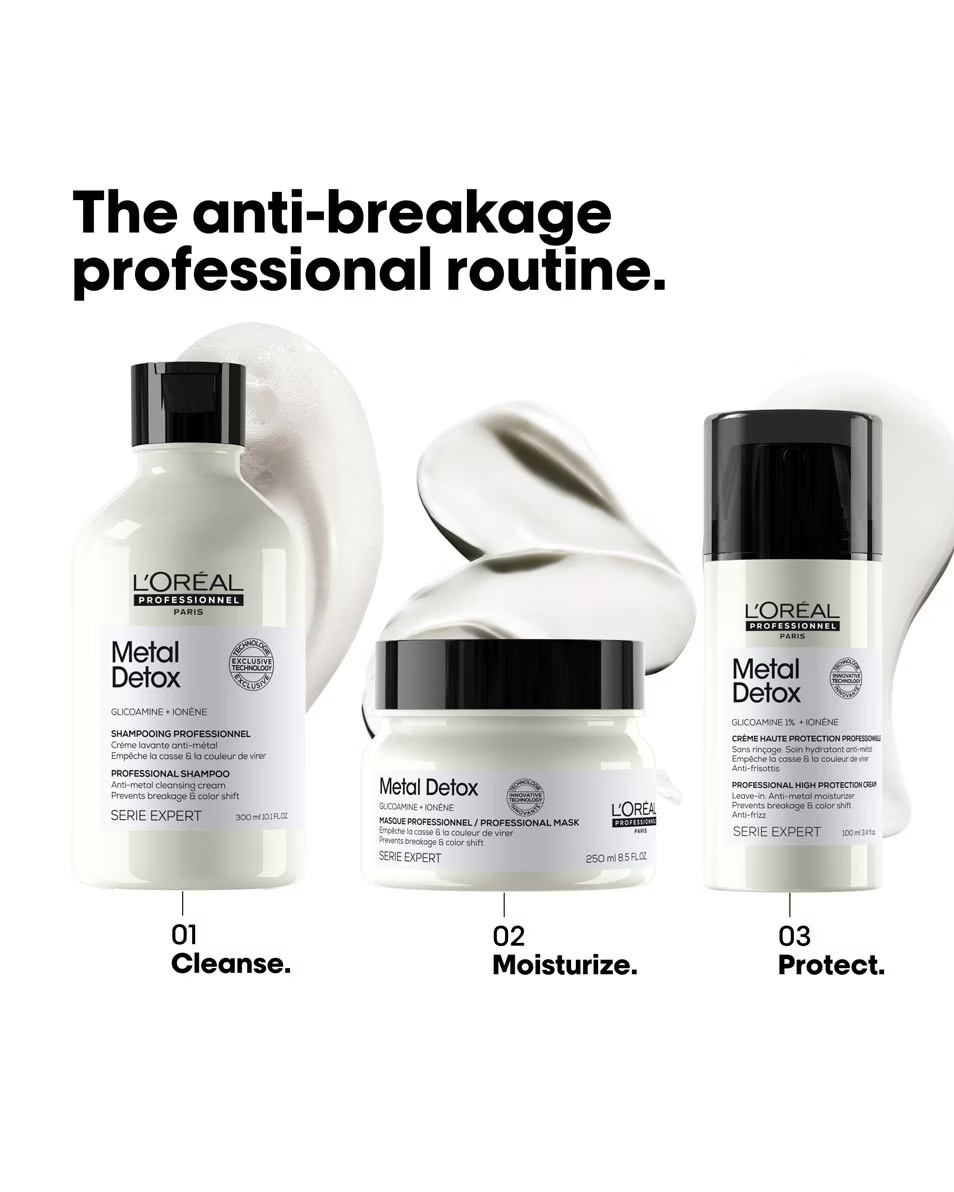 L'ORÉAL PROFESSIONNEL Cremă detoxifiantă fără clătire pentru păr deteriorat și fragil