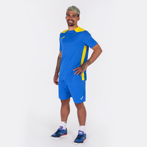 Camiseta Manga Corta Joma Championship Vi Royal Amarillo