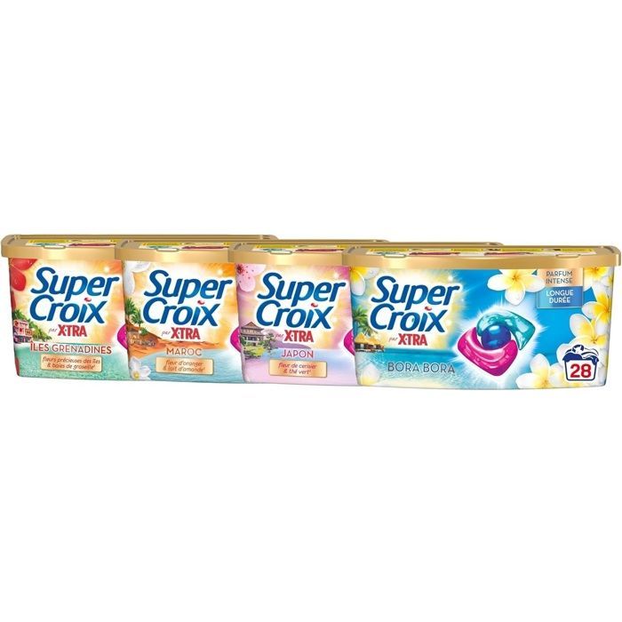 Laundry capsules - Super Croix - Pack of 4 - Bora Bora - 28 washes