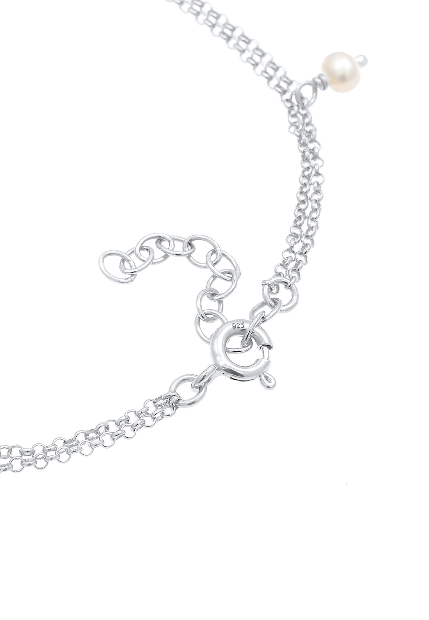 Elli Pendentif féminin en perle de culture d'eau douce, et en 925/1000 argent massif