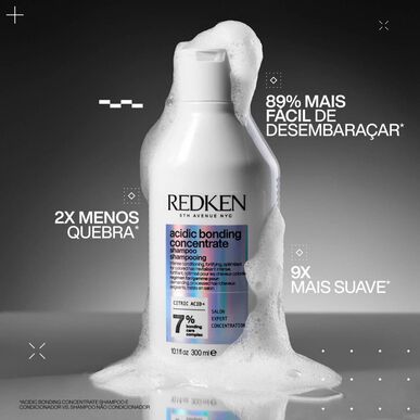 Redken Acidic Bonding Concentrate sampon, Intenzív Hajrekonstrukciós Sampon, 300 ml