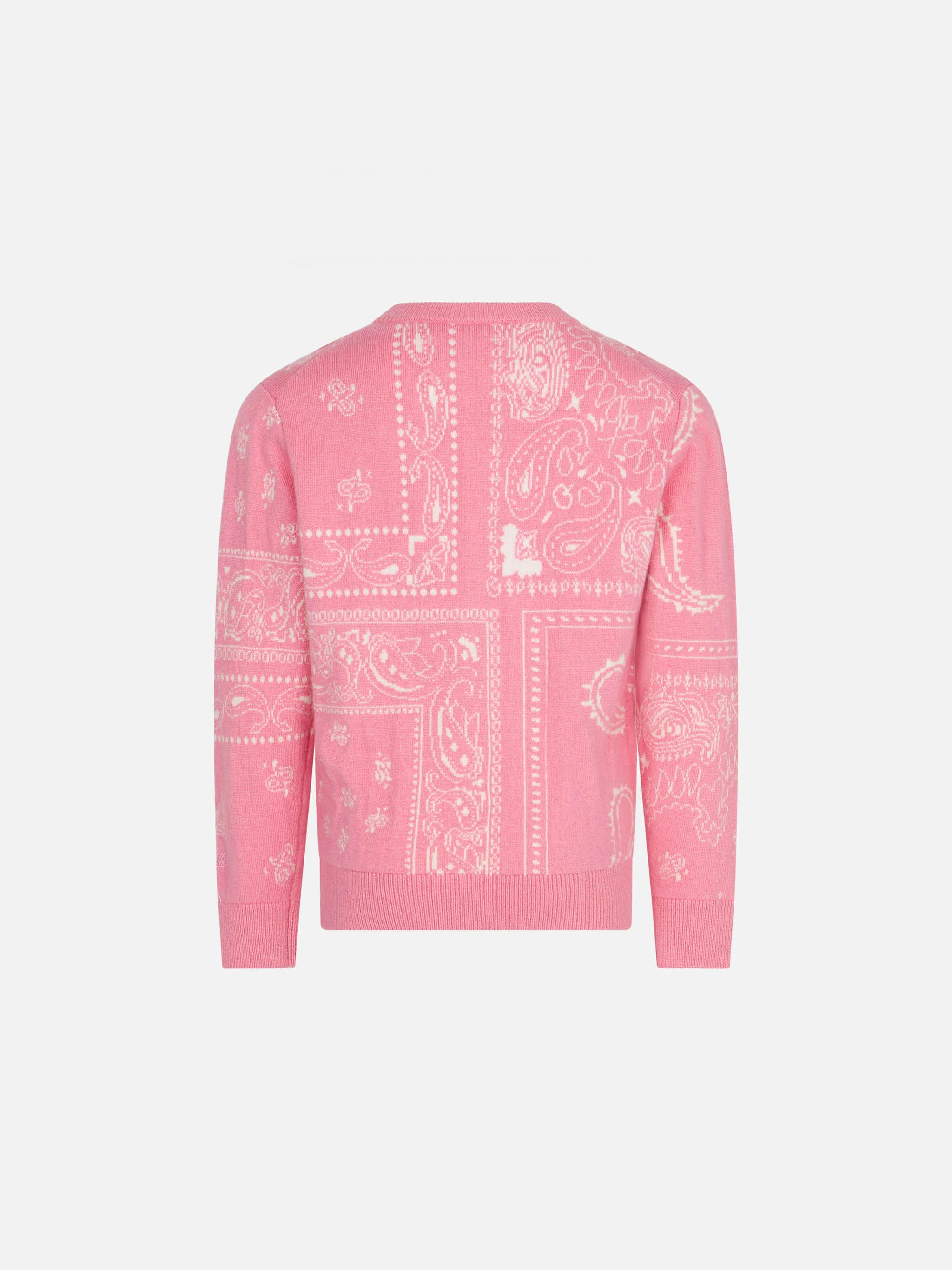 Maglione da bambina stampa bandana con ricamo Saint Barth