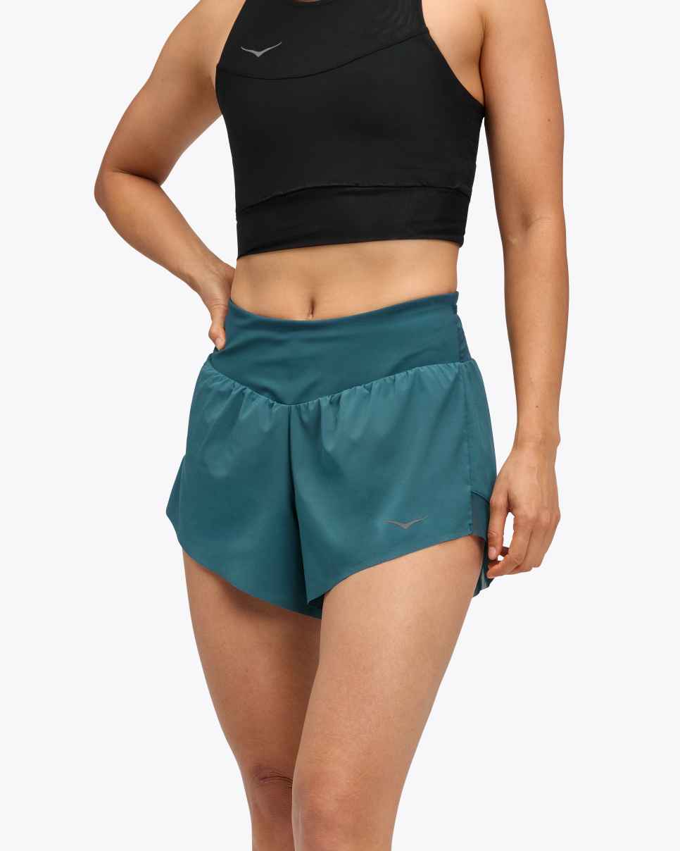 HOKA Glide 4-inch Short Blue Twilight