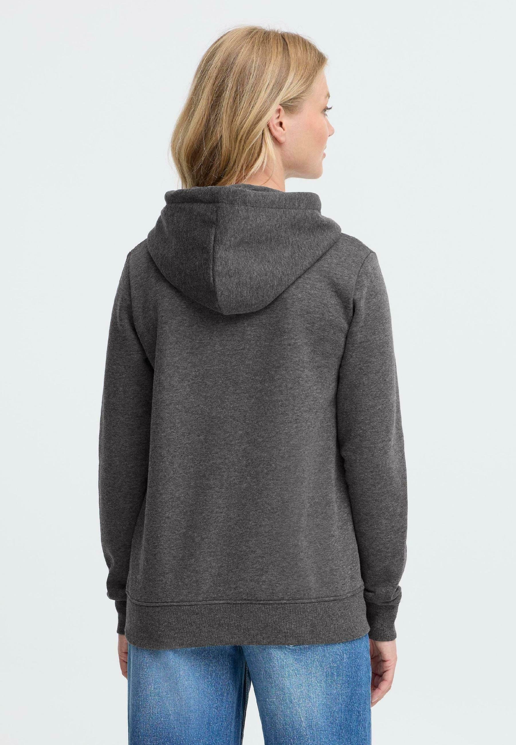 Oxmo OXKAREN - Felpa con cappuccio - grigio scuro melange