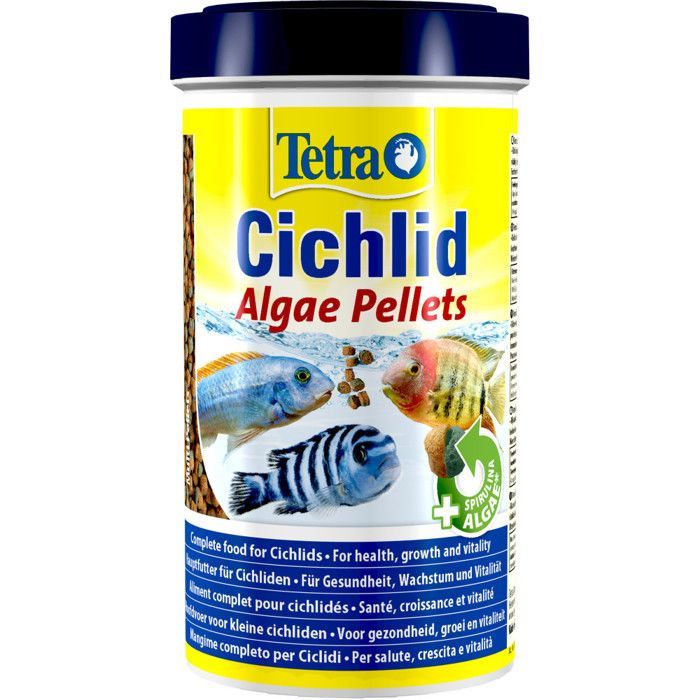 Alimento completo - Tetra - Algas para Ciclídeos - Menos de 1 kg - Fórmula Bioativa - Para Ciclídeos