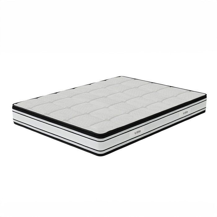 Colchón de confort superior 200x200 cm | Altura 22 cm | Hipoalergénico | Ventilación optimizada | Antibacteriano y antiácaros | Confort