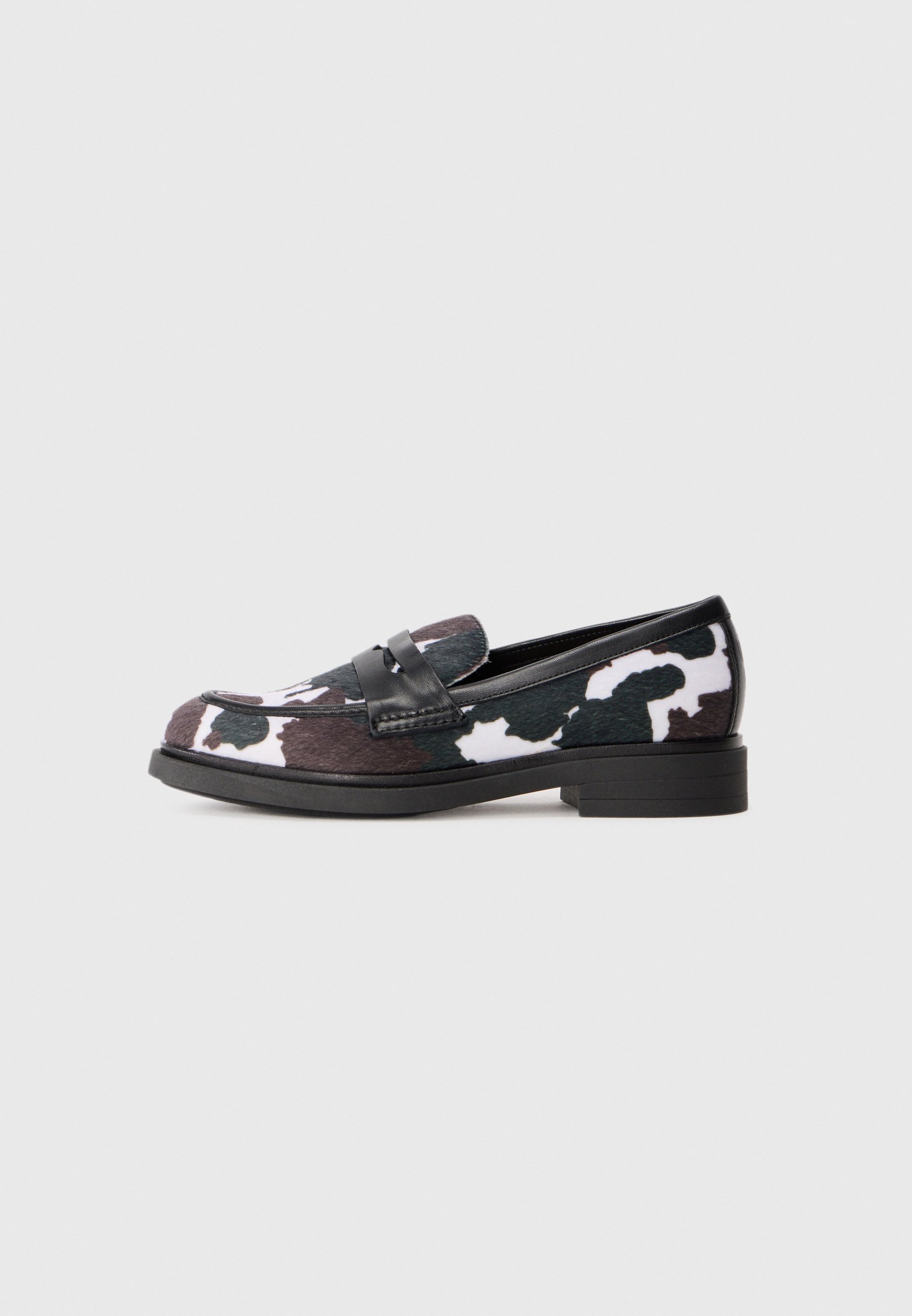 Marc O'Polo PAULA - Slipper - Off-White/Schwarz/Braun