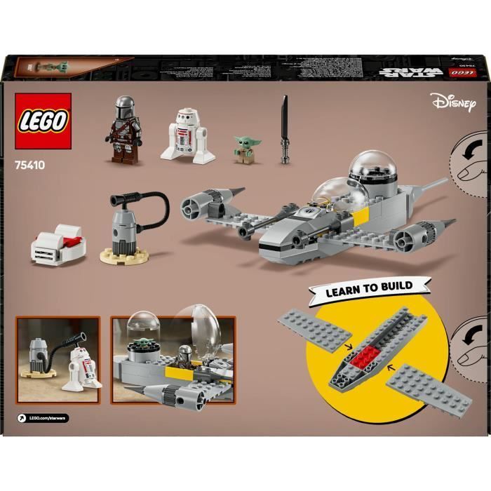 LEGO Star Wars : The Mandalorian 75410 Le chasseur N-1 de Mando et Grogu - Jeu dès 4 ans