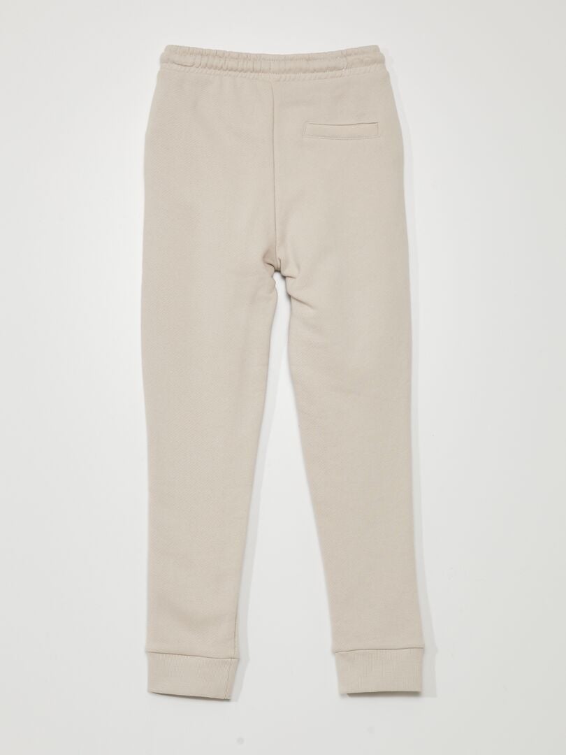 Joggingbroek van French Terry met stiksels - GRIJS