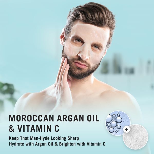 Fuss Free Naturals Hydraterend Gezichtsmasker voor Mannen, met Baard