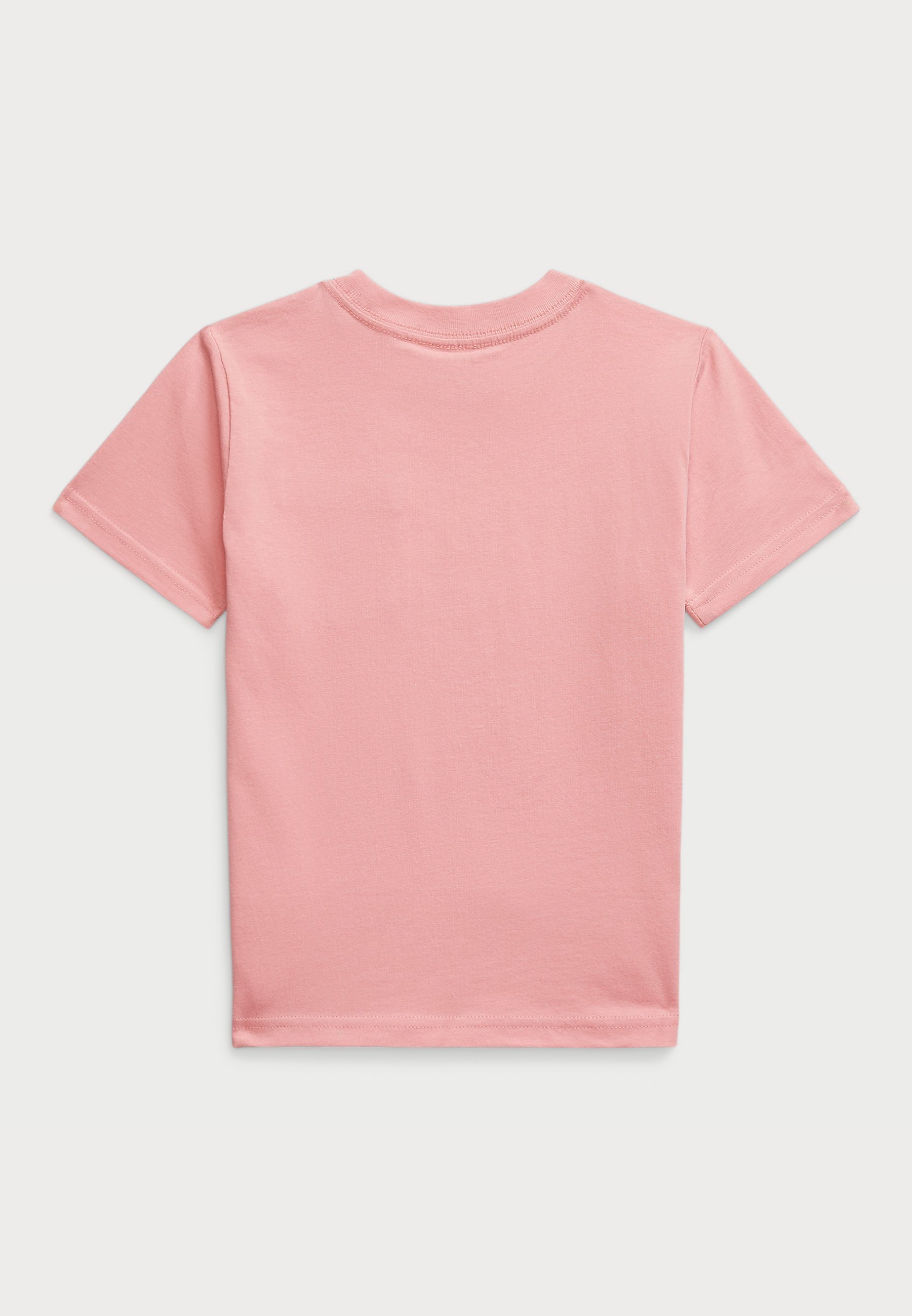 Polo Ralph Lauren katoenen jersey T-shirt met zakje - Basic T-shirt - vervaagde pioenroos
