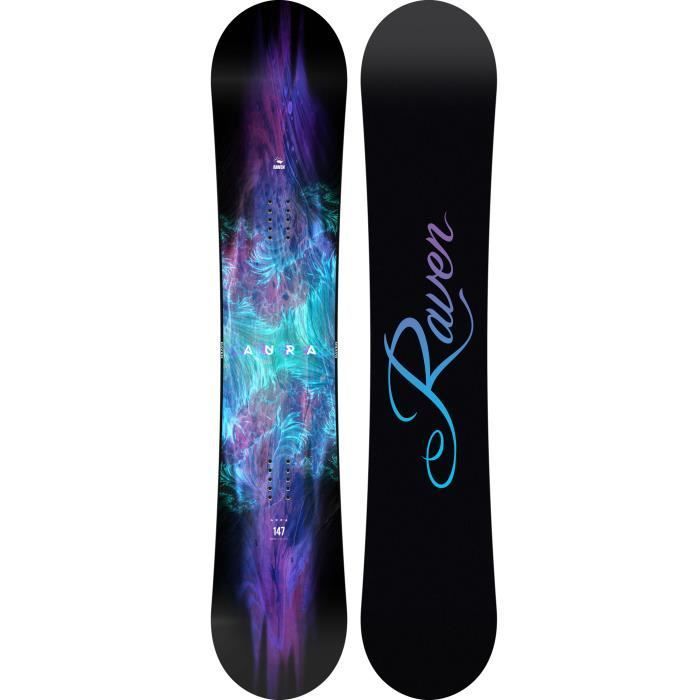 Snowboard - RAVEN - Aura - Flex Souple Moyen Full Rocker - Cambre inversé - True Twin