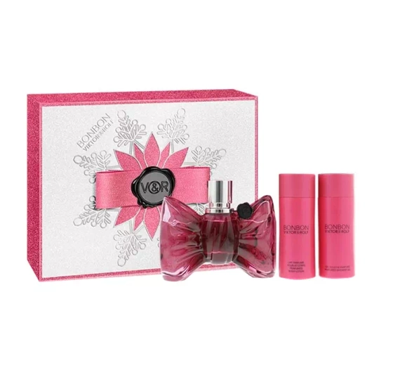 Viktor & Rolf Bonbon woda perfumowana spray 50 ml   balsam do ciała 50 ml   żel pod prysznic 50 ml