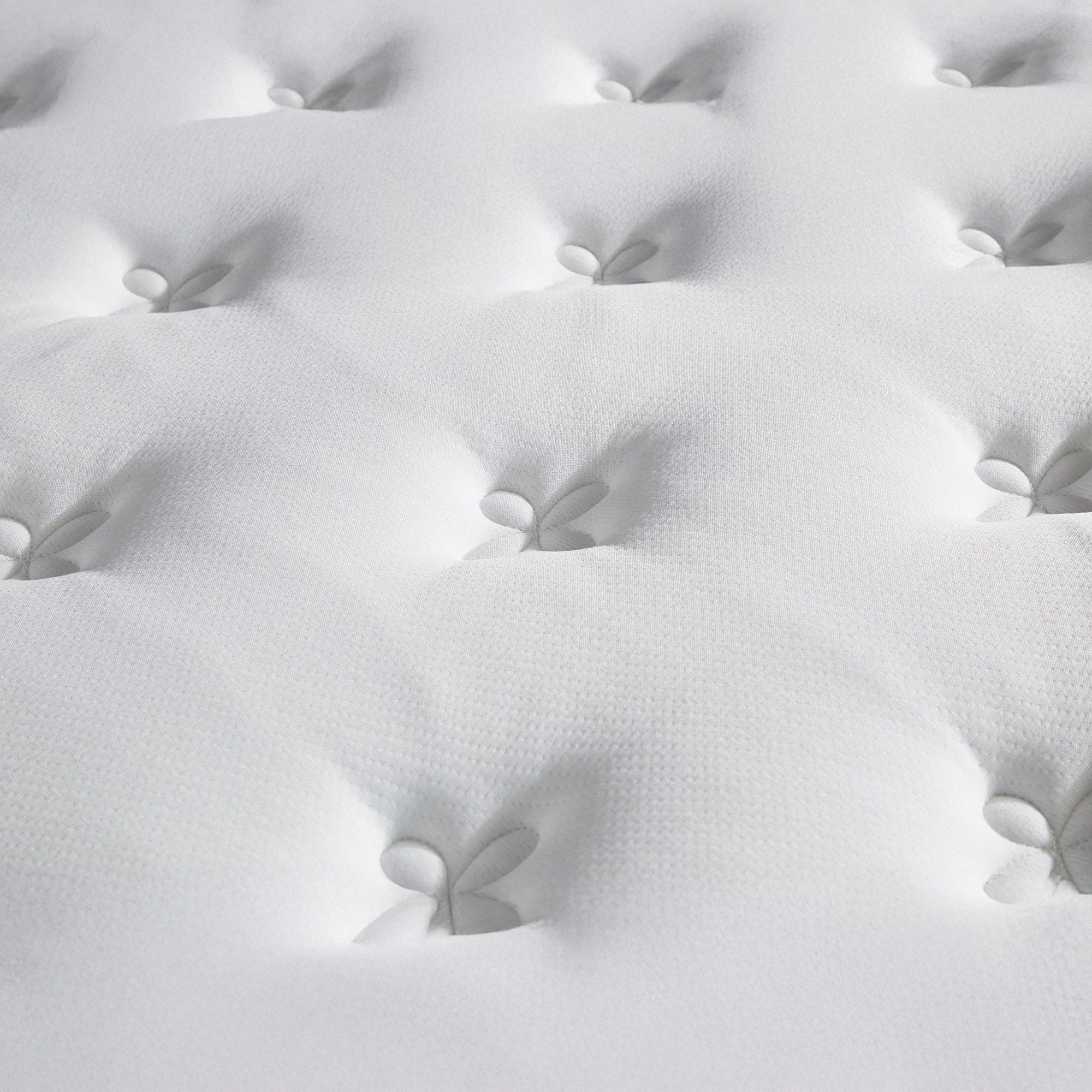 Colchón y base de cama COMFORT DESIGN Quatuor 180 x 200 - 30 cm de grosor - 4 tecnologías - Muelles/Vesmooth/Látex/HR - Fabricado en Francia
